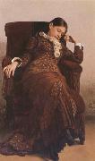 llya Yefimovich Repin Protrait of Vera Alekseevna Repina (mk09 oil painting